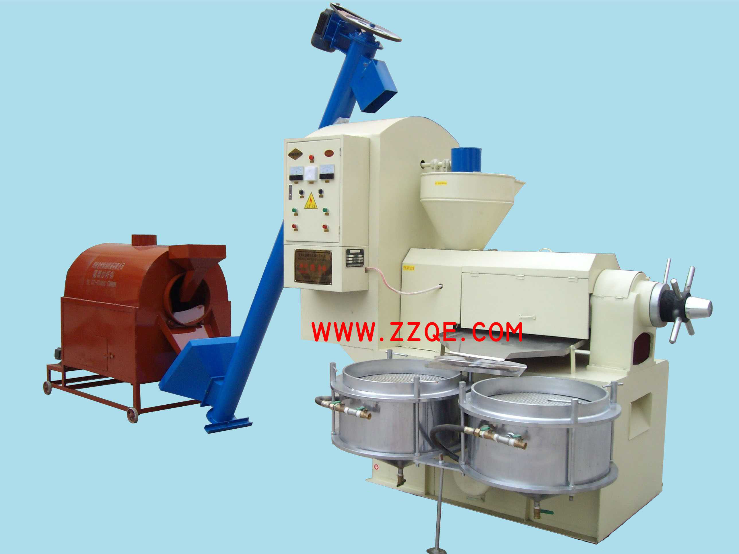 原生態(tài)工藝 讓綠色健康觸手可及(圖1) 螺旋榨油機(jī)